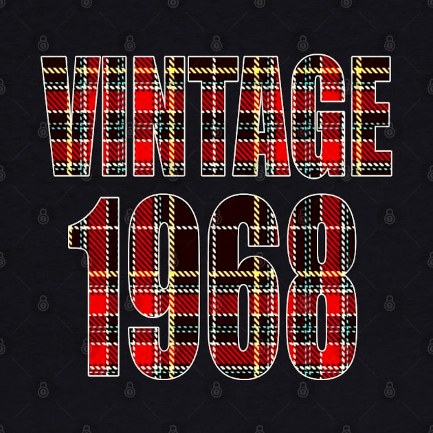 Vintage 1968 Retro 60's 50th Birthday Gift by graficklisensick666